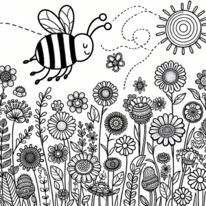 Buzz Over To Our New Bumblebee Coloring Page - Wildlife Coloring World